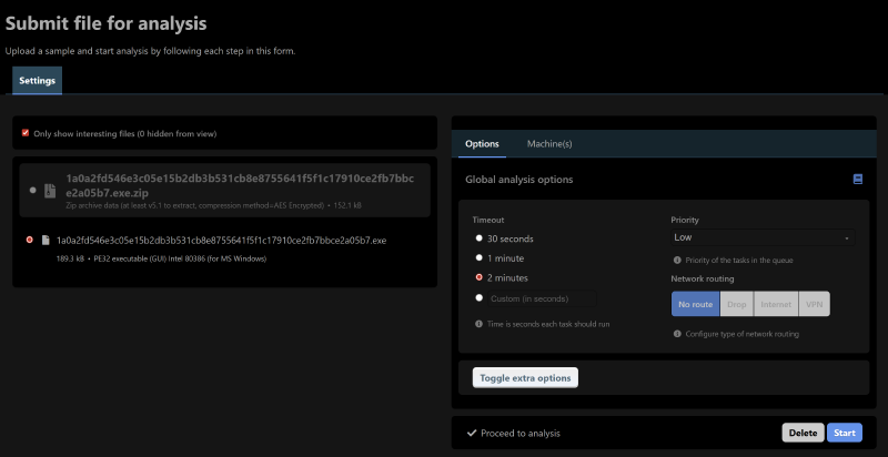 Cuckoo3 Config Analysis