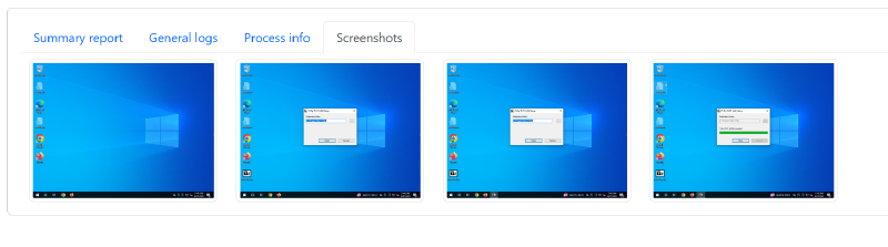Drakvuf Analysis Report Screenshots