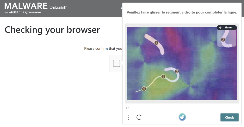MalwarebazaarCaptcha